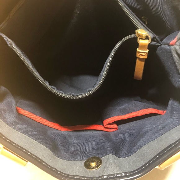 Tommy Hilfiger Rugby stripe Purse Bag Tote read - Picture 10 of 16